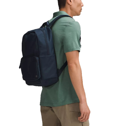 lululemon Unisex Everywhere Backpack 22L Tech Canvas True Navy/Traverse Grey