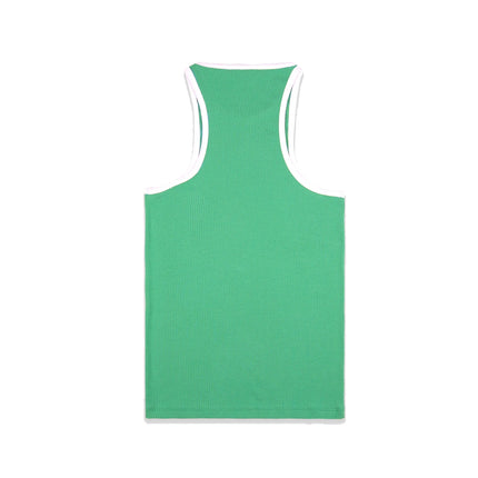 Sporty & Rich Women's SRHWC Ribbed Tank Verde/White
