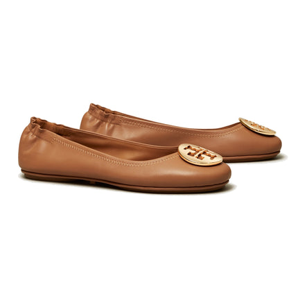 Tory Burch Women's Minnie Travel Ballet Royal Tan/Gold