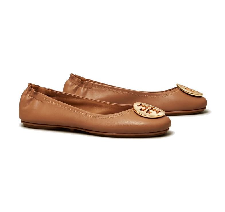 Tory Burch Women's Minnie Travel Ballet Royal Tan/Gold