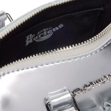 Dr. Martens Mini Top Handle Bag Silver Metallic Patent Lamper Silver