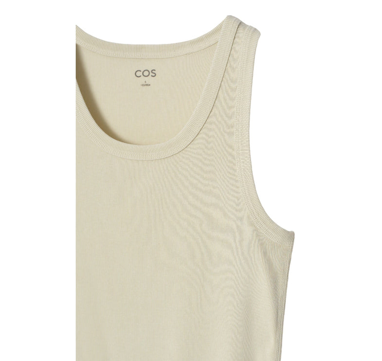 COS Women's Ribbed Tank Top Pistachio