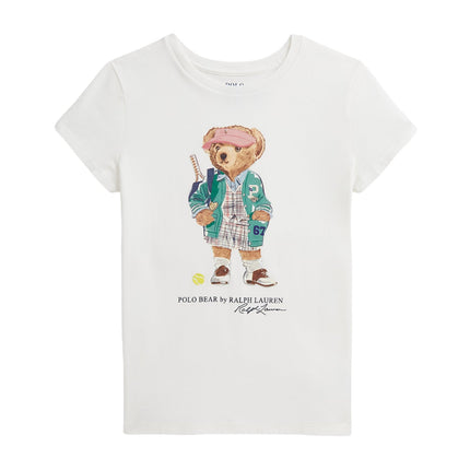 Polo Ralph Lauren Girl's Polo Bear Cotton Jersey Tee Nevis