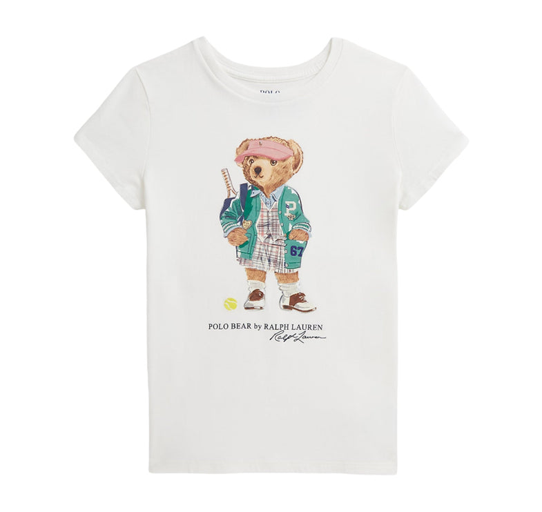 Polo Ralph Lauren Girl's Polo Bear Cotton Jersey Tee Nevis