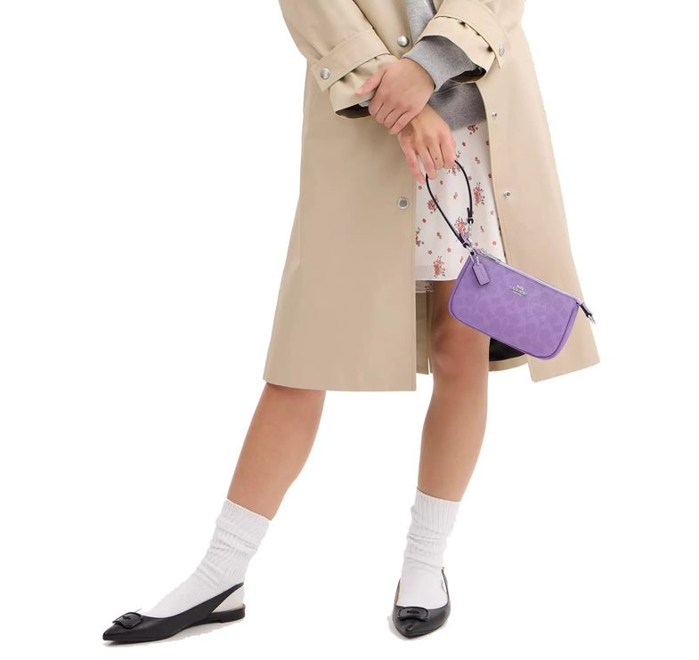 Coach Women's Nolita 19 In Signature Canvas Silver/Iris