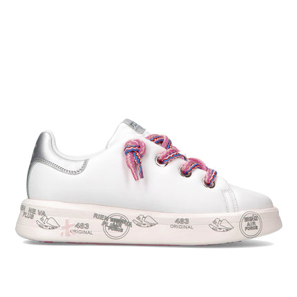Premiata Women's Belle Sneakers White/Pink 6552