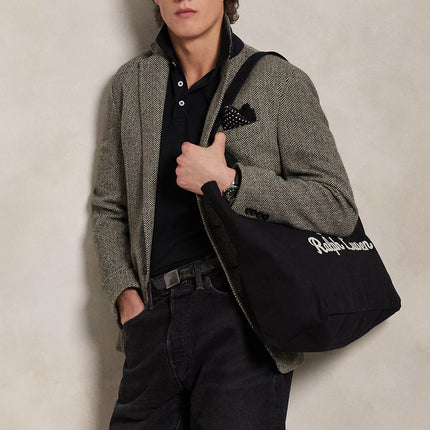 Polo Ralph Lauren Unisex Embroidered Canvas Tote Black