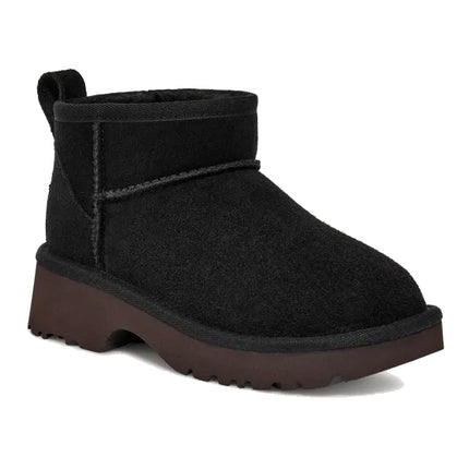 UGG Big Kid's Classic Ultra Mini New Heights Black