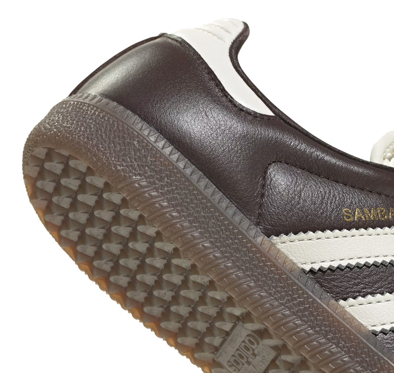 Adidas Women's Samba OG Shoes Aurora Coffee/Off White/Gold Metallic IH3982