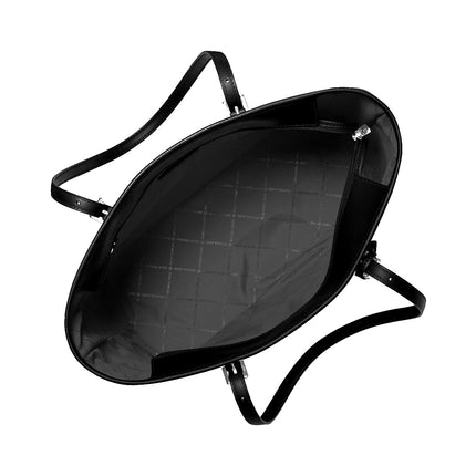 Michael Kors Women's Jet Set Large Printed Signature Logo Tote Bag Black