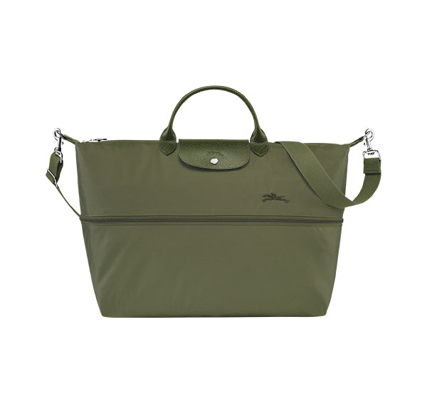 Longchamp Women's Le Pliage Green Travel Bag Expandable Forest