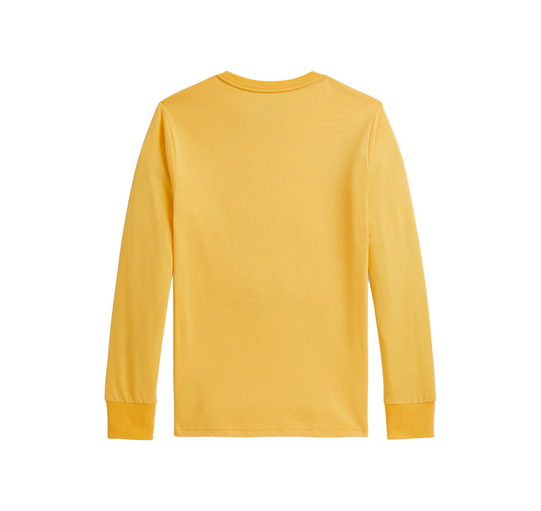 Polo Ralph Lauren Boy's Polo Bear Cotton Long-Sleeve Tee Chrome Yellow