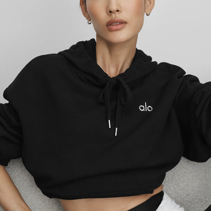 alo Women's Accolade Hoodie Black
