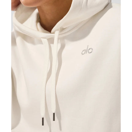 alo Women's Accolade Hoodie Ivory
