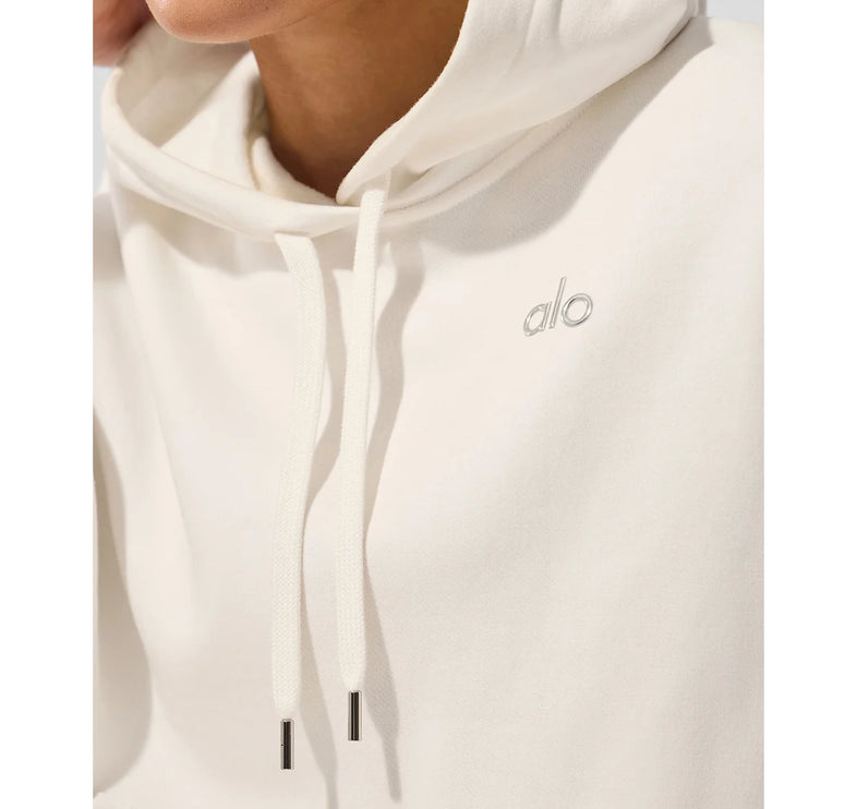 alo Women's Accolade Hoodie Ivory