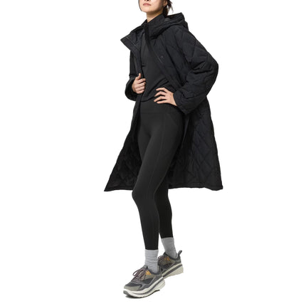 Uniqlo Women's Pufftech Long Coat 09 Black