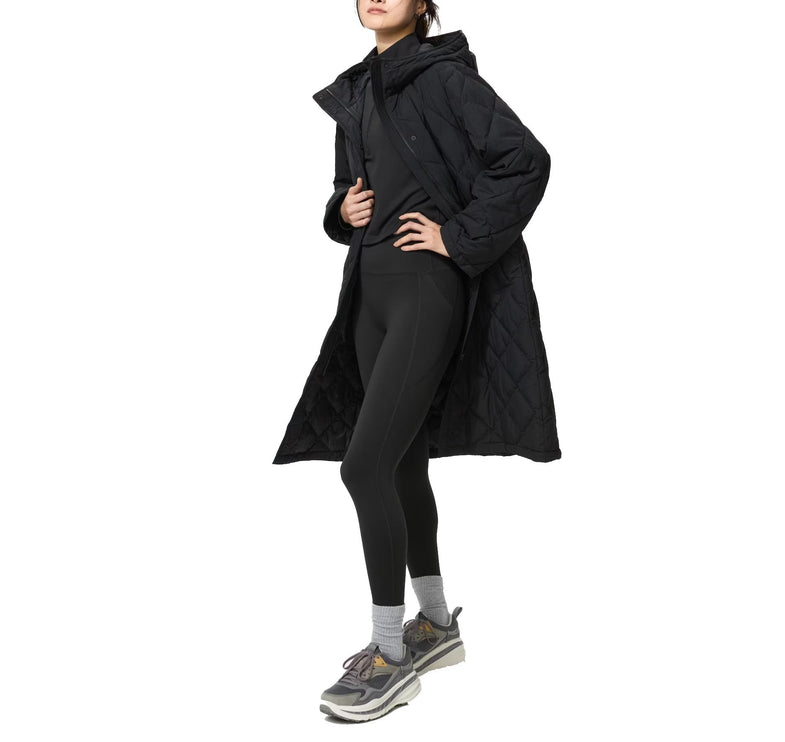 Uniqlo Women's Pufftech Long Coat 09 Black