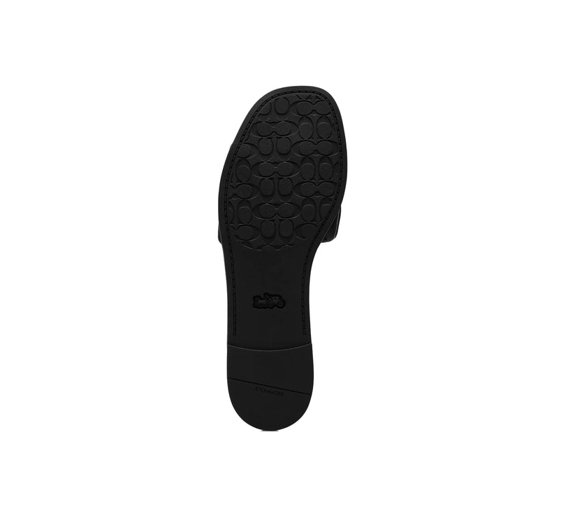 Coach Women's Holly Sandal With Quilting Black