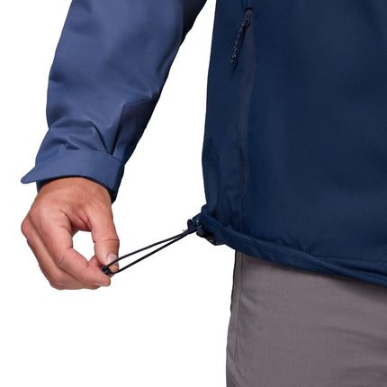 Columbia Men's Hikebound II Rain Jacket Dark Mountain/Collegiate Navy