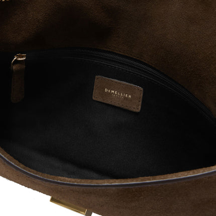 DeMellier London Women's The Vancouver Clutch Mocha Suede/Mocha Smooth