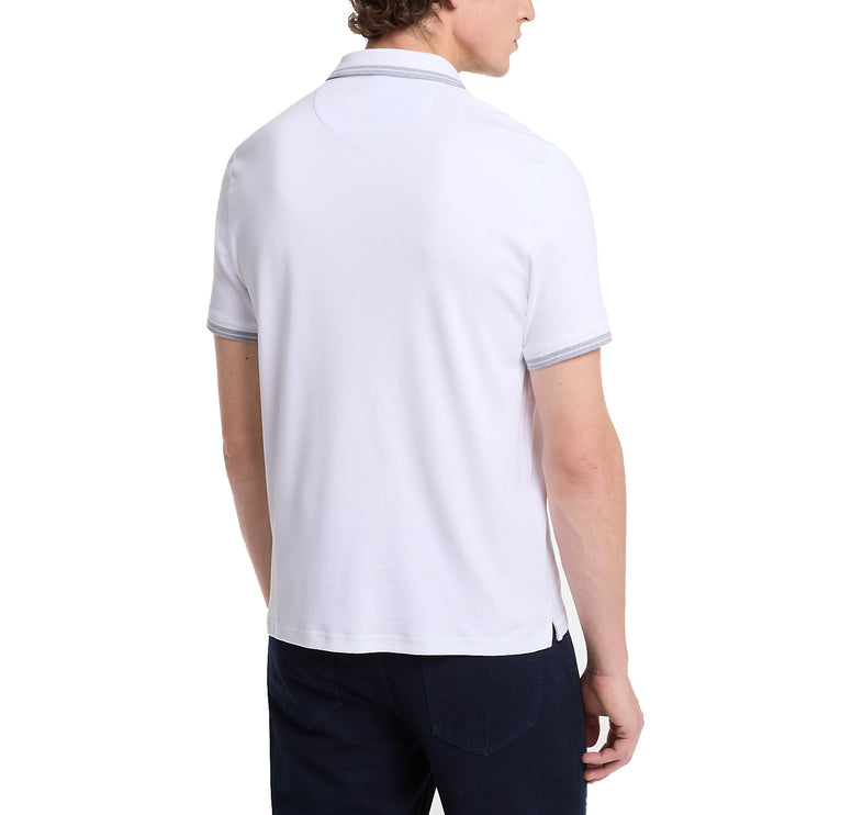 Michael Kors Men's Greenwich Cotton Polo Shirt White