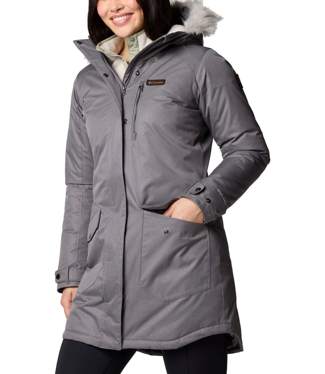 Columbia Women's Suttle Mountain Long Insulated Jacket City Grey