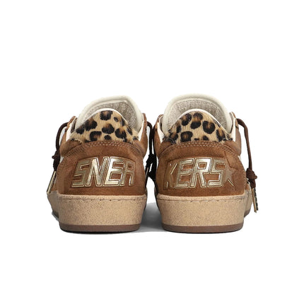 Golden Goose Women's Ball Star Sneakers Leopard Print Multi