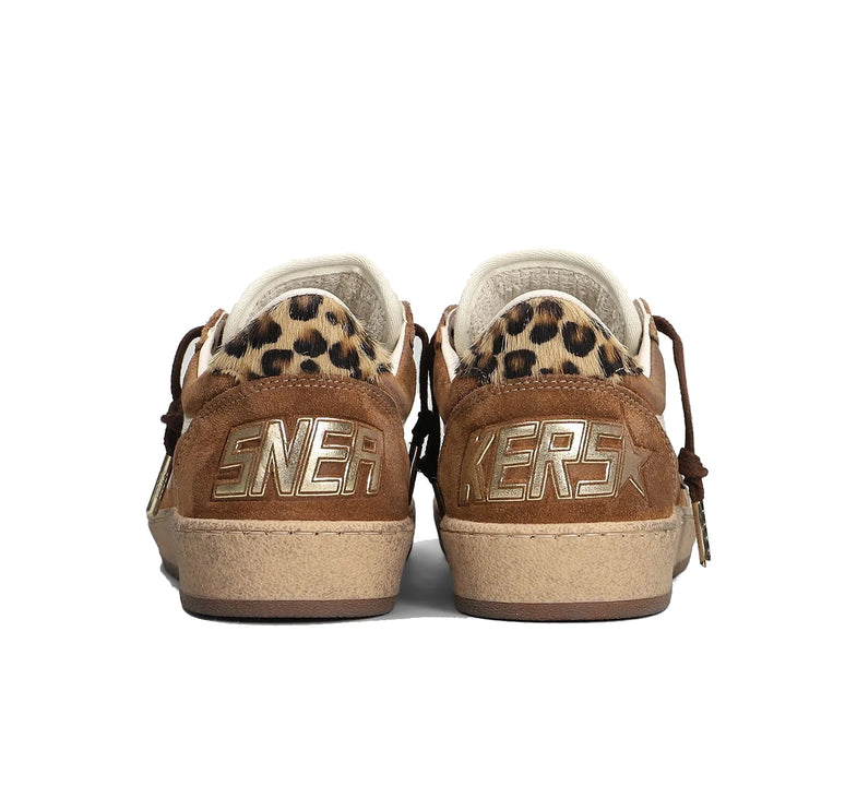 Golden Goose Women's Ball Star Sneakers Leopard Print Multi