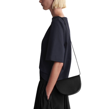 COS Women's Curved Crossbody Bag Black