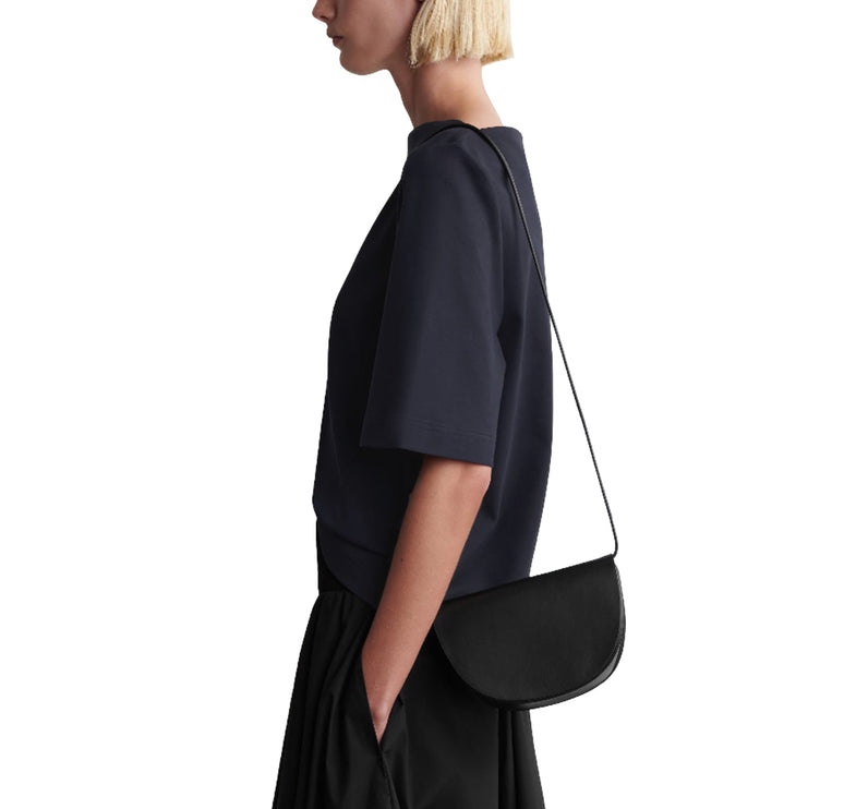 COS Women's Curved Crossbody Bag Black