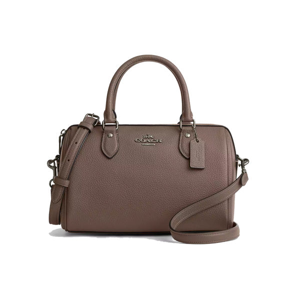 Coach Women's Rowan Satchel Bag Qb/Dark Stone