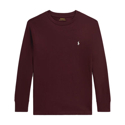 Polo Ralph Lauren Boy's Cotton Jersey Long-Sleeve Tee Rich Ruby