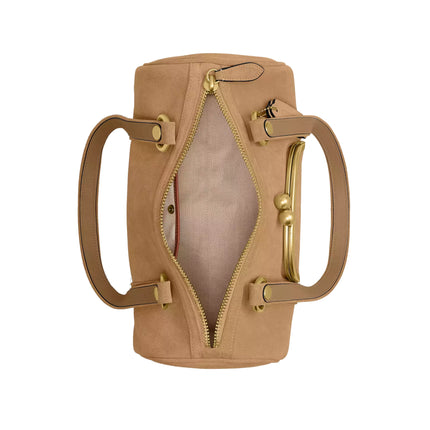 Coach Women's Kisslock Barrel Bag Brass/Soul