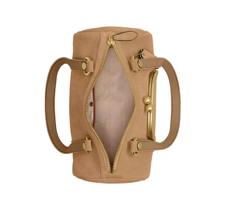 Coach Women's Kisslock Barrel Bag Brass/Soul