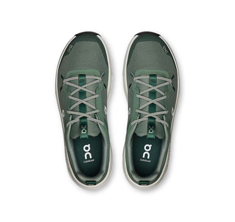 ON Big Kid's Cloudleap Olive/Ghost