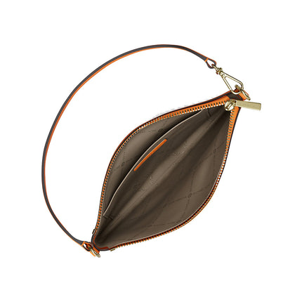 Michael Kors Women's Jet Set Small Embellished Convertible Wristlet Pop Orange