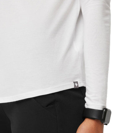 FIGS Women's Supersoft Longsleeve Underscrub White