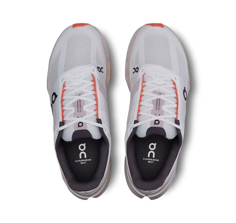 ON Women's Cloudsurfer Next White/Flame