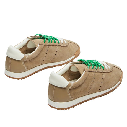 Steve Madden Women's MIRAGE Tan Suede Low-Top Sneakers Tan