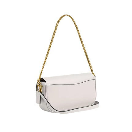 Coach Women's Brook Flap Chain Bag Brass/Chalk