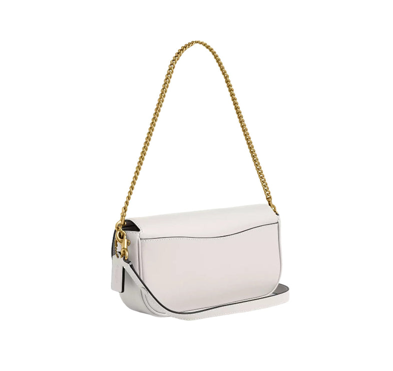 Coach Women's Brook Flap Chain Bag Brass/Chalk