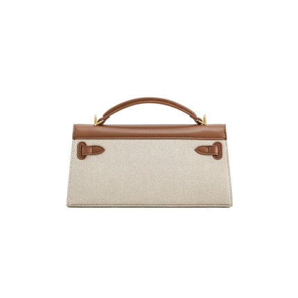 JW PEI Women's Noor Top Handle Bag Brown Canvas