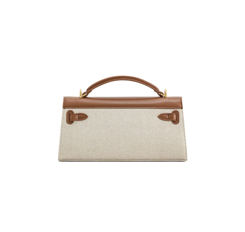 JW PEI Women's Noor Top Handle Bag Brown Canvas