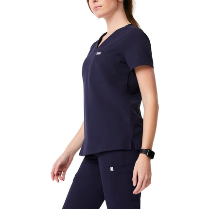 FIGS Women's Catarina One Pocket Scrub Top Navy