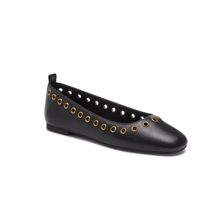 Coach Women's Wendie Ballet With Grommets Black