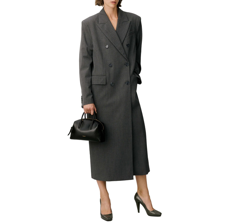 DeMellier London Women's The Small Stockholm Black Fine Grain