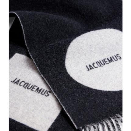 Jacquemus Unisex The Rond Carré Scarf Multi Black