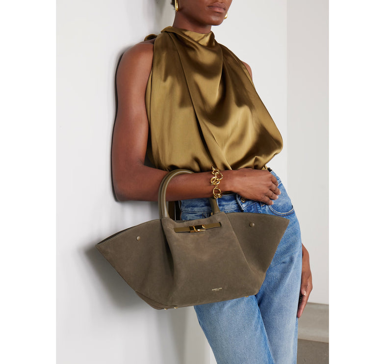 DeMellier London Women's The Midi New York Green Suede