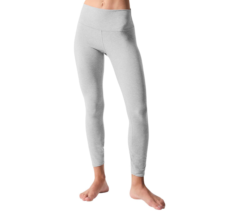 alo Women's Alosoft High-Waist 7/8 Highlight Legging Athletic Heather Grey