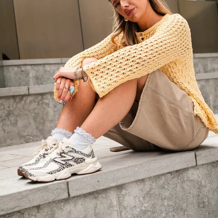 New Balance 9060 Beige Brown with Leopard Print U9060ALP